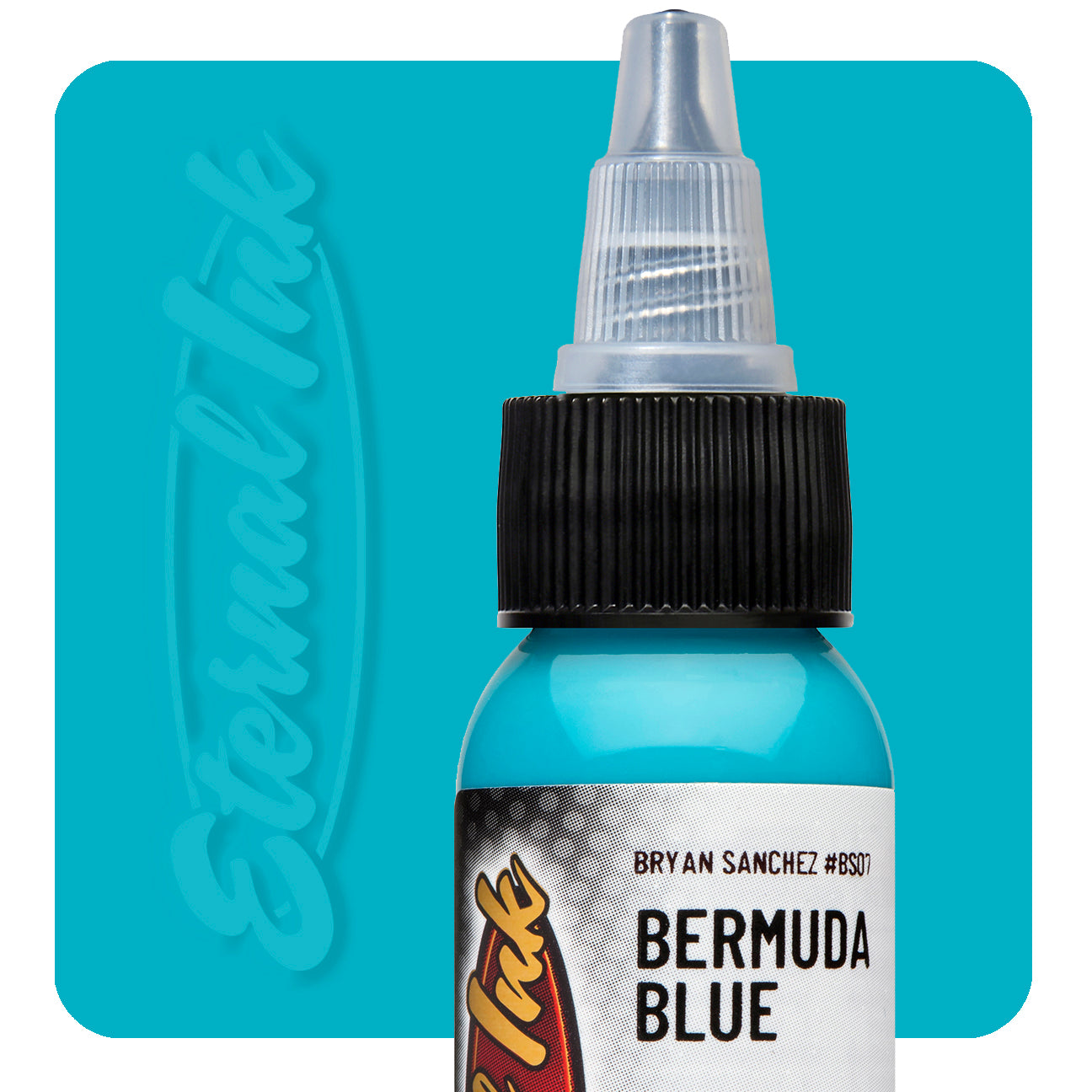 Eternal Bryan Sanchez Bermuda Blue Watercolor Ink - Premium Artist Watercolor Ink for Painting, Calligraphy & DIY Crafts - Perfect for Canvas, Paper & Mixed Media Art Projects