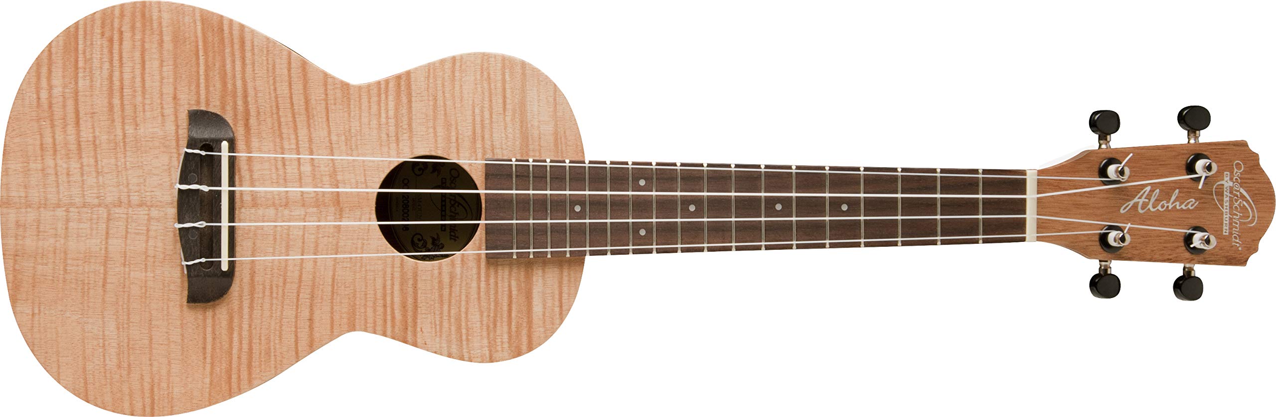 Oscar Schmidt OU2TF 4-String Soprano Ukulele - Perfect for Beginners, Travel & Beach Performances | High-Quality Mahogany Body & Rosewood Fingerboard