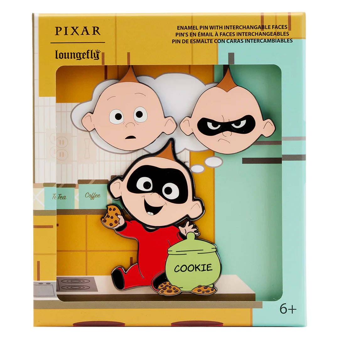 Disney Pixar The Incredibles Jack Jack Emotions Pin Set - Collectible Character Enamel Pins for Fans, Gifts, and Cosplay Accessories - Perfect for Disney Lovers, Pin Trading, and Costume Parties