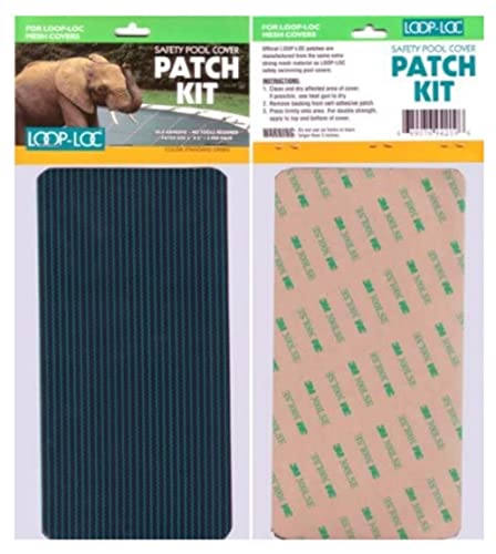 Loop-Loc Safety Cover Patch Kit - Heavy Duty Green Mesh Repair Kit for Pool & Spa Covers | Fix Tears & Holes for Outdoor Safety
