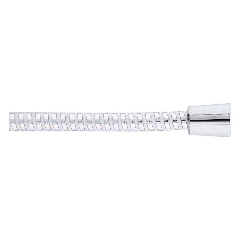 Delta 60 Inch UltraFlex Hand Shower Hose - Chrome Finish with White/Chrome Ribbon (Model 561350) - Perfect for Bathroom Shower Replacement & Spa-Like Experience