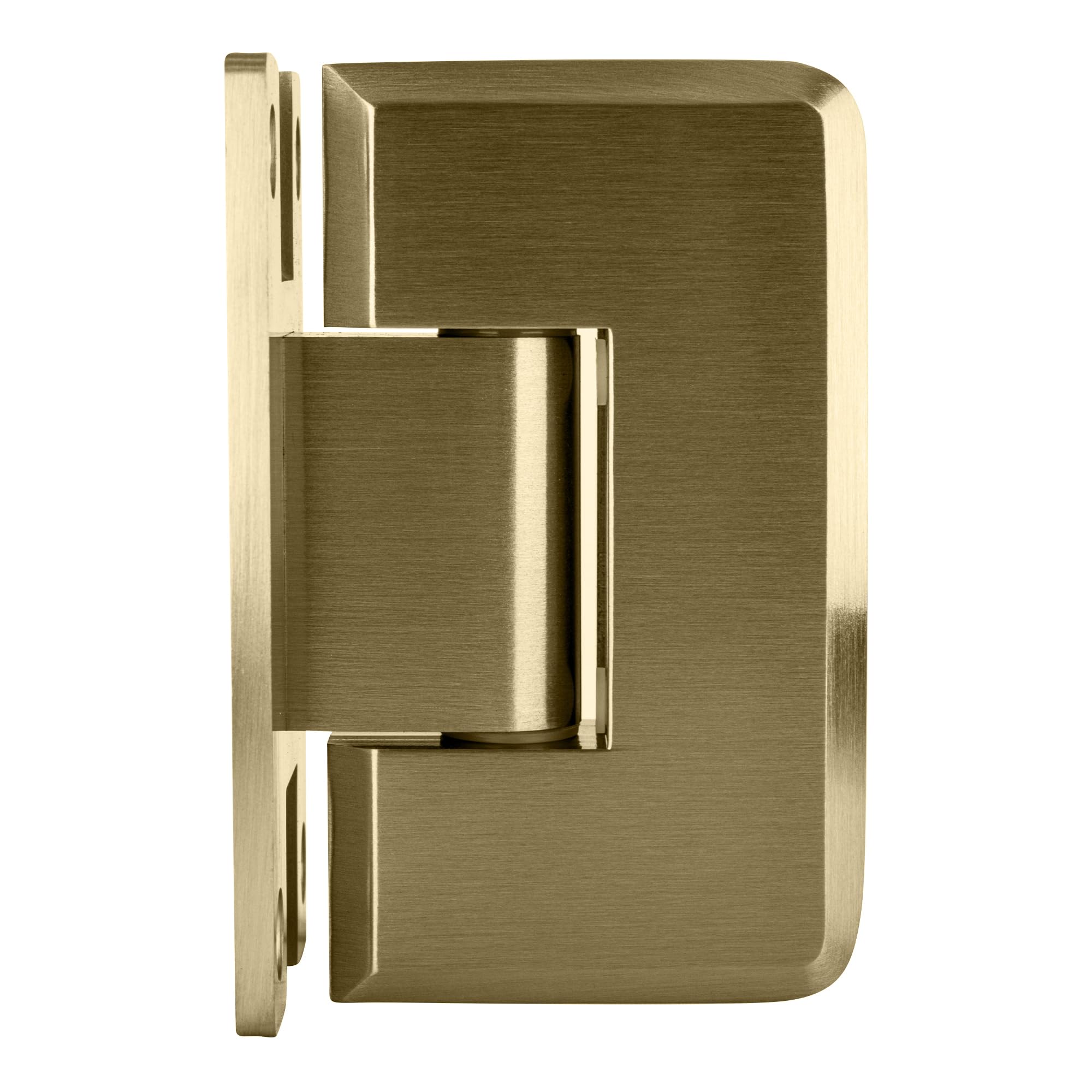 CRL Brushed Bronze Wall Mount Hinge C0L037BBRZ - Cologne 037 Series for Cabinet Doors, Closet Doors & Room Dividers - Durable Hardware for Home & Office Use