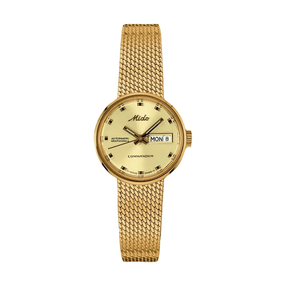 Commander 1959 Champagne Dial Gold Tone Watch - Vintage Style Luxury Timepiece for Men | Perfect for Formal Events, Business Meetings & Special Occasions