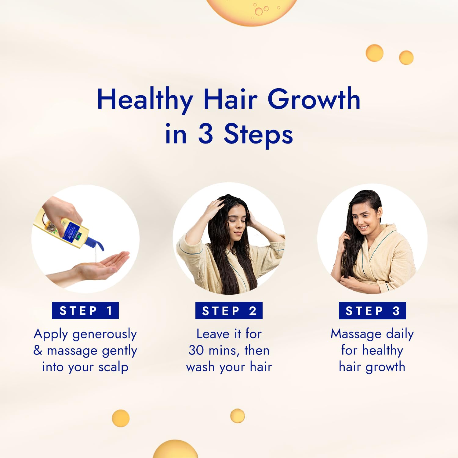 Parachute Advanced Castor & Shea Enriched Coconut Hair Oil 300ml | 10X Stronger Hair Growth | Deep Moisturizing & Nourishing Treatment | Reduces Hair Fall, Frizz & Breakage | Adds Vibrant Length & Volume | Dermatologist Tested | For Men & Women | Perfect for Dry, Damaged & Curly Hair Care