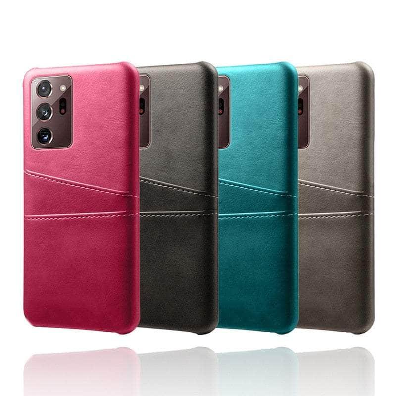 Premium Vegan Leather Galaxy S23 Ultra Card Holder Case - Slim Wallet Phone Cover with RFID Protection for Everyday Use & Travel Accessories
