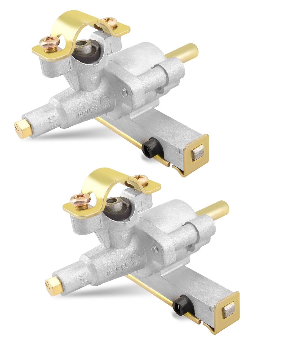Blackstone 22 Inch Tabletop Griddle Replacement Control Valve - Compatible with Models 1666, 1813, 1842 - Propane Grill Valve with Igniter Port (2 Pack) - Perfect for Outdoor Cooking, Camping & Backyard BBQs
