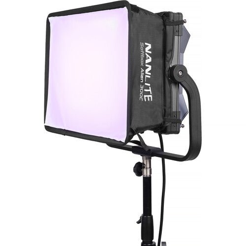 Nanlite Alien 300C RGBWW LED Panel with Softbox & Eggcrate - Professional Studio Lighting for Photography, Videography, and Live Streaming