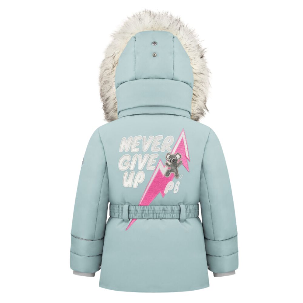 White Pepper Girls Ski Jacket & Bib Pants Set with Micro Fleece Lining - Warm Winter Snow Outfit for Kids 2-7 Years | Perfect for Skiing, Snowboarding & Outdoor Winter Activities
