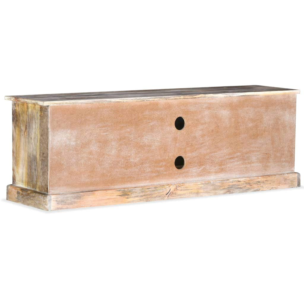 Vintage TV Stand for Living Room - Solid Wood TV Cabinet with Storage Shelf, Durable & Stylish Home Entertainment Center for TV, Gaming Console & Media Devices