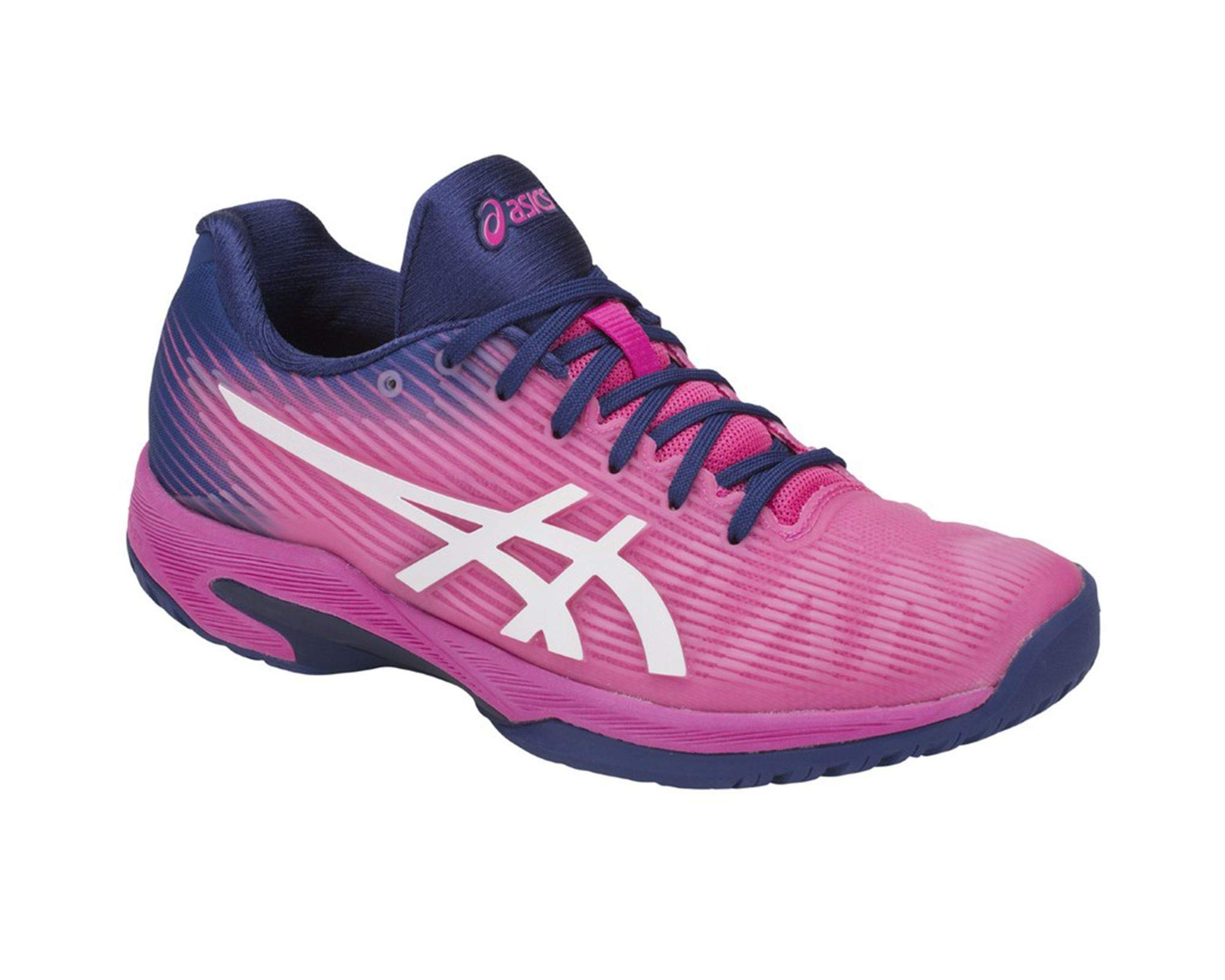 ASICS Women's Solution Speed FF Tennis Shoes - Lightweight Pink GLO/White Court Sneakers Size 5.5 B(M) US | Perfect for Competitive Matches & Training Sessions
