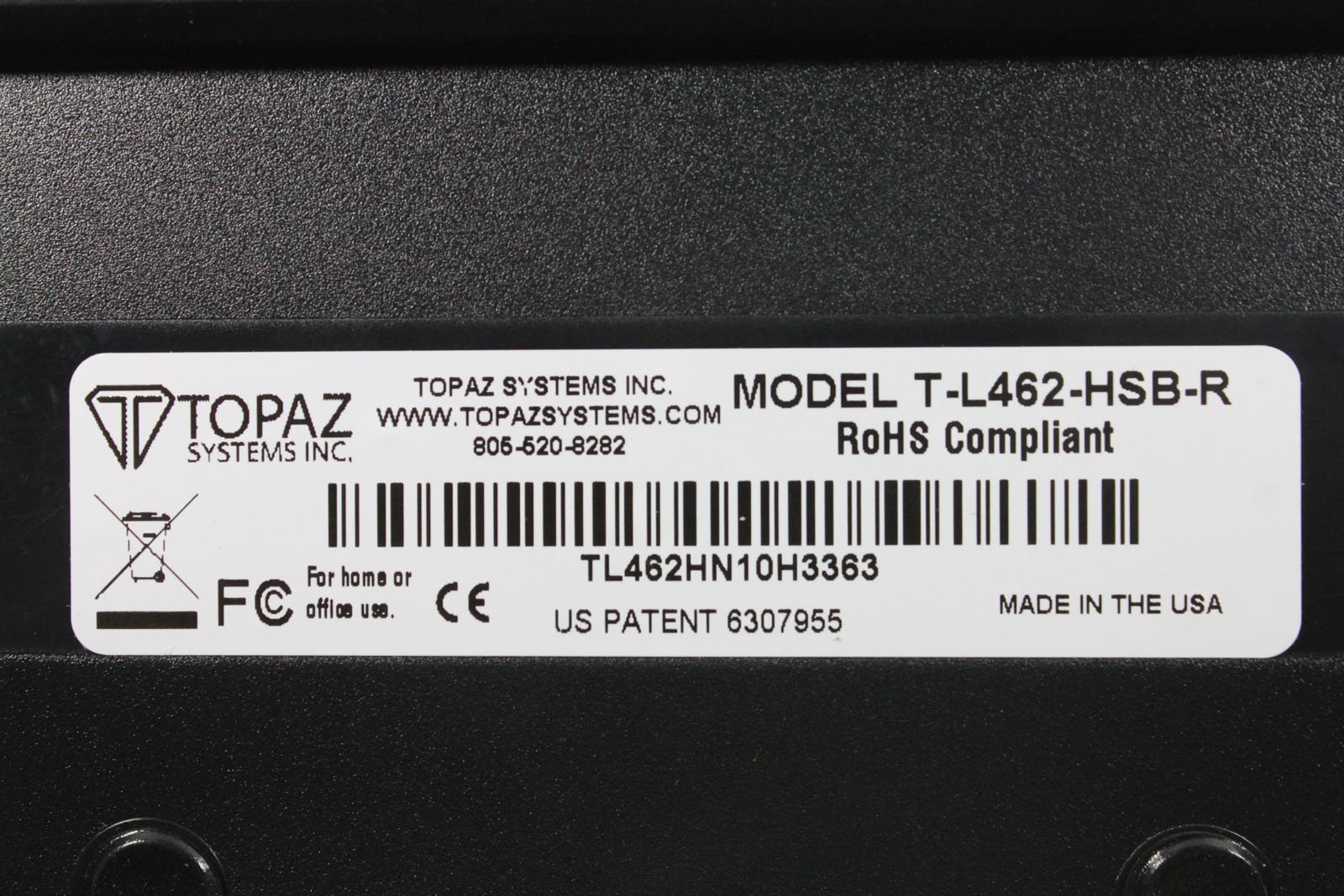 Topaz SignatureGem T-L462-HSB-R LCD 1x5 USB Signature Capture Pad - Digital Signature Device for Secure Document Signing | Perfect for Retail POS, Banking, Healthcare & Delivery Services