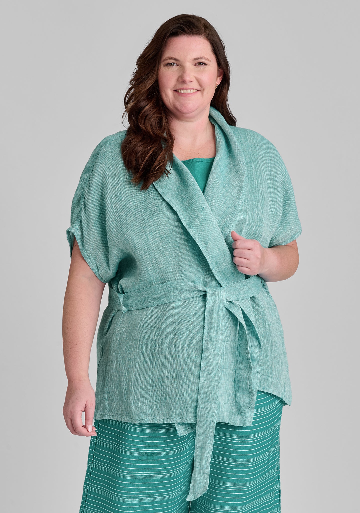 Stylish Linen Cardigan Wrap - Lightweight Summer Cover-Up for Women | Perfect for Beach, Office & Casual Outings