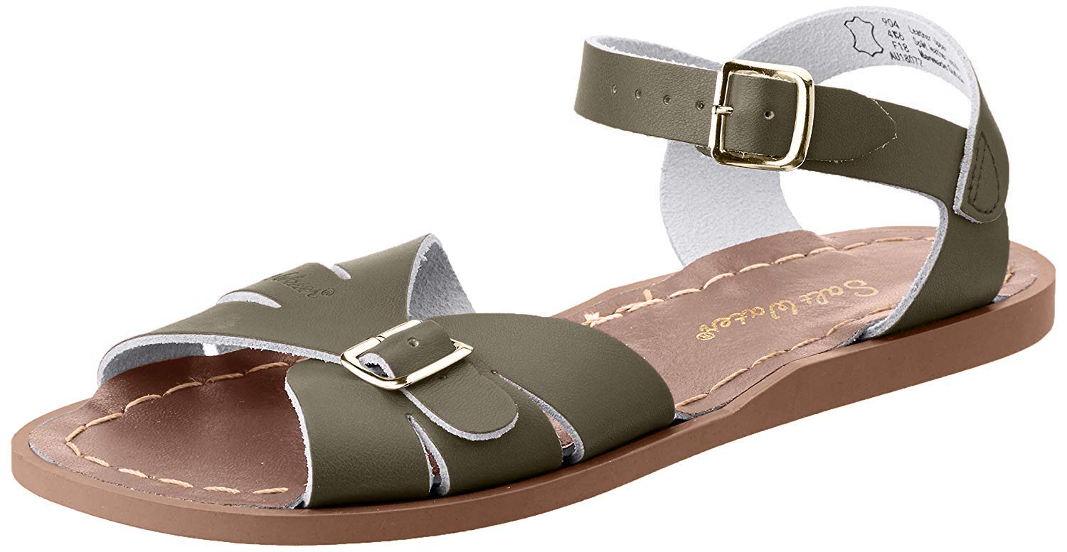 Unisex Kids Salt Water Classic Flat Sandals - Comfortable Beach & Pool Sandals for Boys and Girls - Perfect for Summer, Vacation, and Outdoor Activities