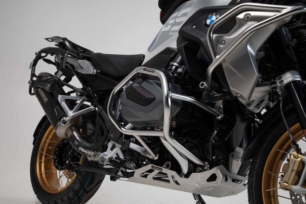 SW Motech Crash Bars for BMW R1250GS & R1200GS WC (2017+) - Heavy-Duty Engine Protection for Off-Road Adventures & Motorcycle Touring