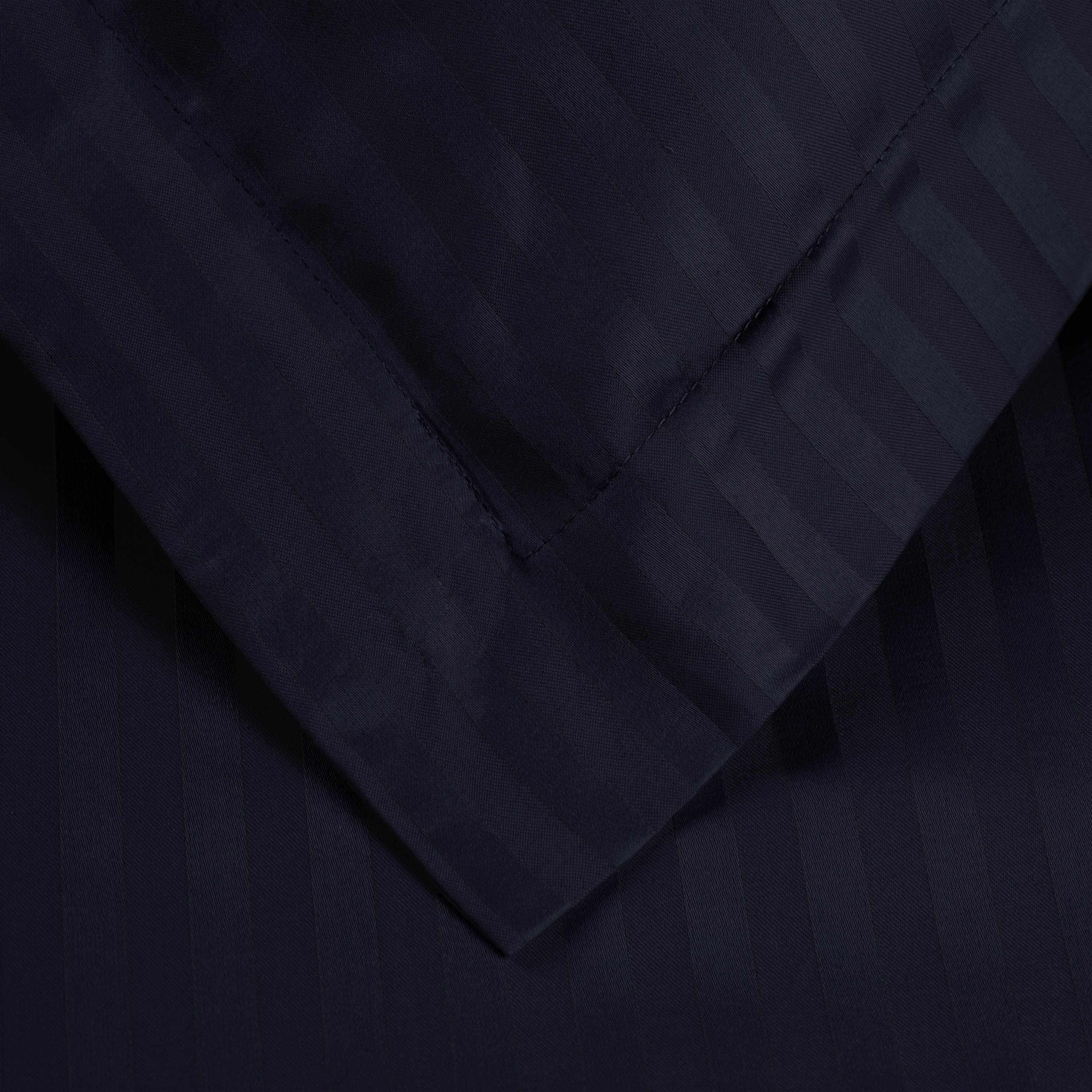 400 Thread Count Lightweight Stripe Egyptian Cotton Duvet Cover Set - Queen Size, Breathable & Soft Bedding for All Seasons - Perfect for Master Bedroom, Guest Room & Hotel Use