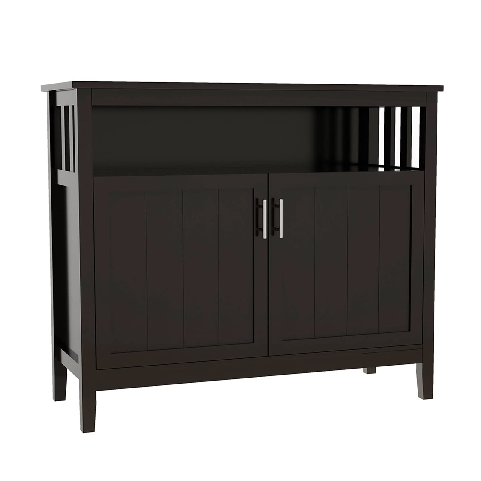 RASOO Buffet Cabinet with Storage - 2 Door Kitchen & Dining Room Sideboard, Adjustable Shelf, Buffet Server Cupboard & Console Table - Perfect for Dining Room Organization, Kitchen Storage & Entertaining Guests