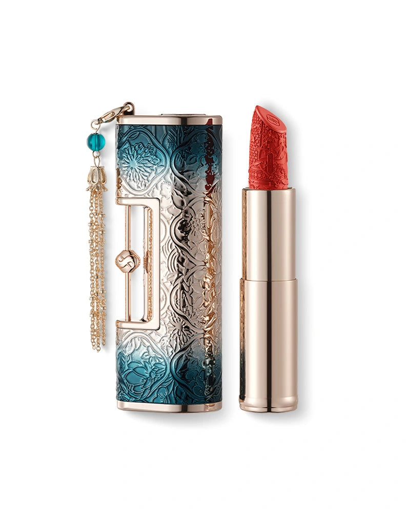 Blooming Rouge Love Lock Engraved Lipstick - Long Lasting Matte Finish, Vegan & Cruelty Free - Perfect for Valentine's Day Gifts, Date Nights & Special Occasions