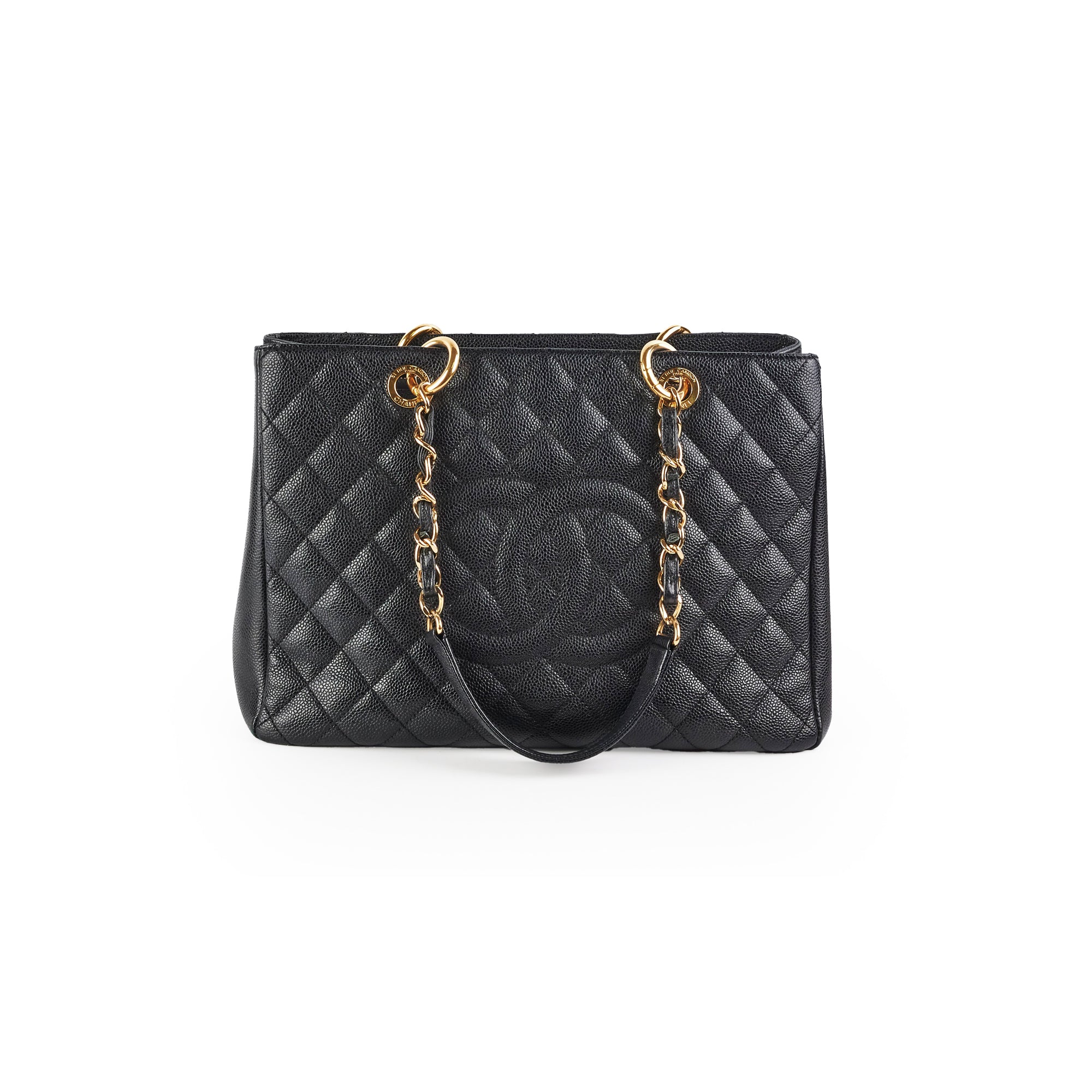 Chanel Caviar GST Grand Shopping Tote Bag - Black Leather Luxury Handbag for Women | Perfect for Work, Travel & Everyday Use
