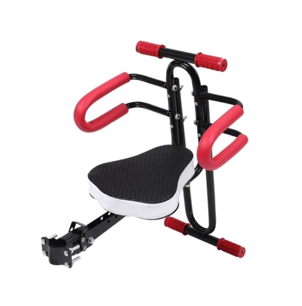 **Electric Bicycle Child Safety Seat - Front Mount Baby Bike Saddle with Armrest Guard Bar & Quick Release - Comfortable Cycling Accessories for Kids - Perfect for Family Rides & Commuting**