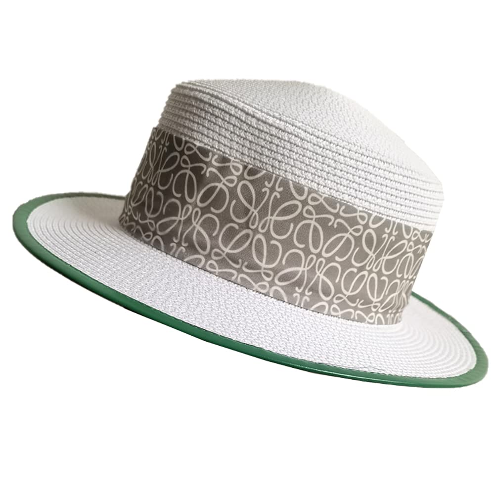 Stylish UV Protection Straw Beach Sun Hats for Women & Men - Summer Fedora Boater Skimmer Hats for Outdoor Activities, Vacations & Sun Safety