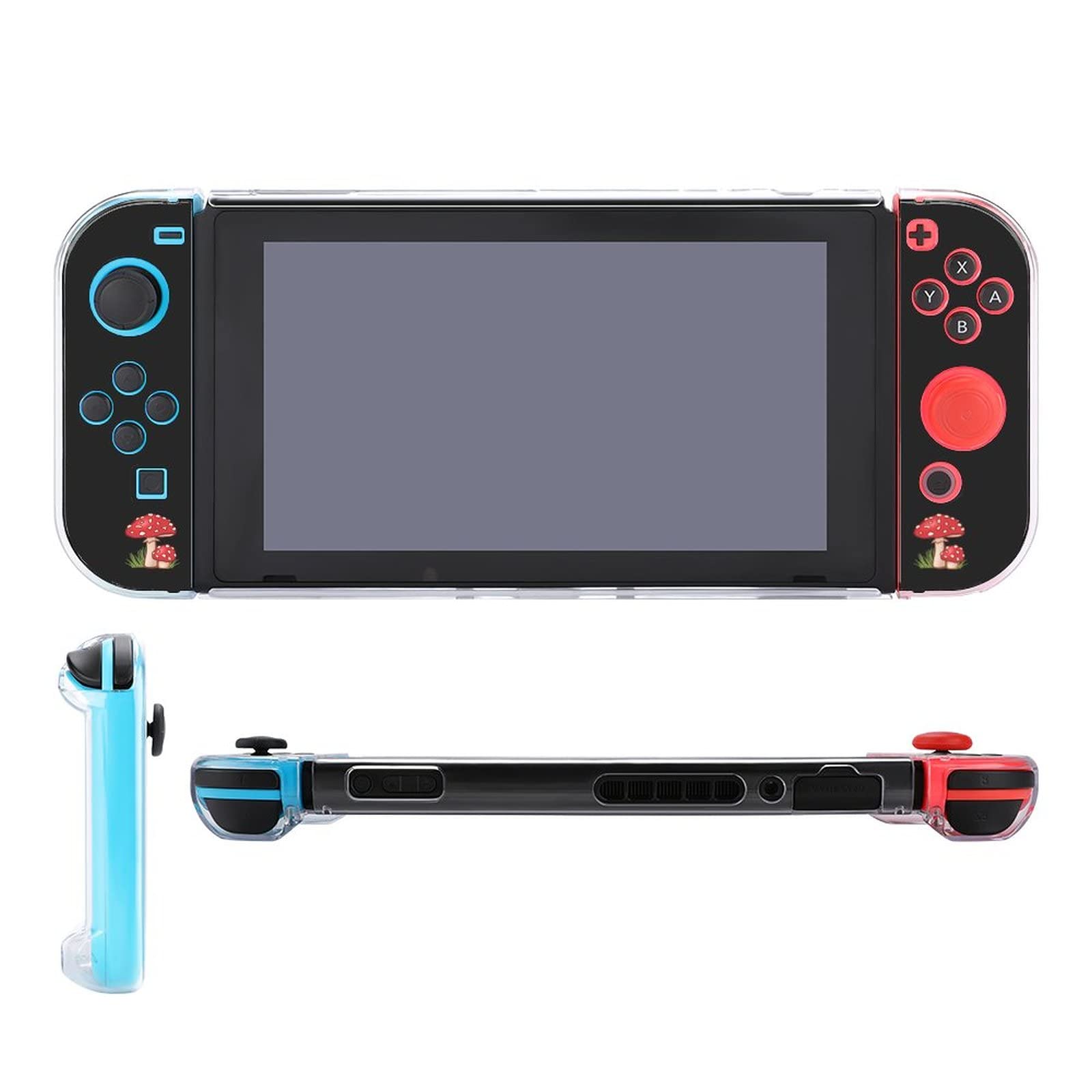 Shockproof & Anti-Scratch Protective Case Cover for Nintendo Switch - Durable Magic Mushroom Design - Perfect for Gaming, Travel & Everyday Protection