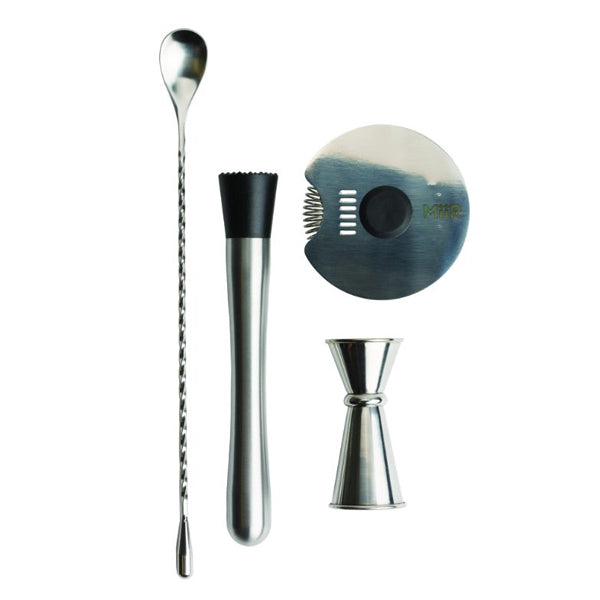 Premium MiiR Barware Tool Set - Stainless Steel Cocktail Mixing Kit for Home & Professional Bartenders - Perfect for Cocktail Parties, Home Bars & Mixology Enthusiasts