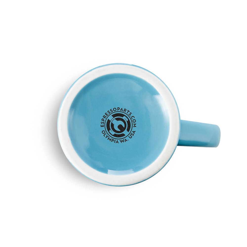 Premium Blue Porcelain Diner Mug for Espresso - 10oz (305ml) Coffee Cup - Ideal for Home, Office & Cafe Use