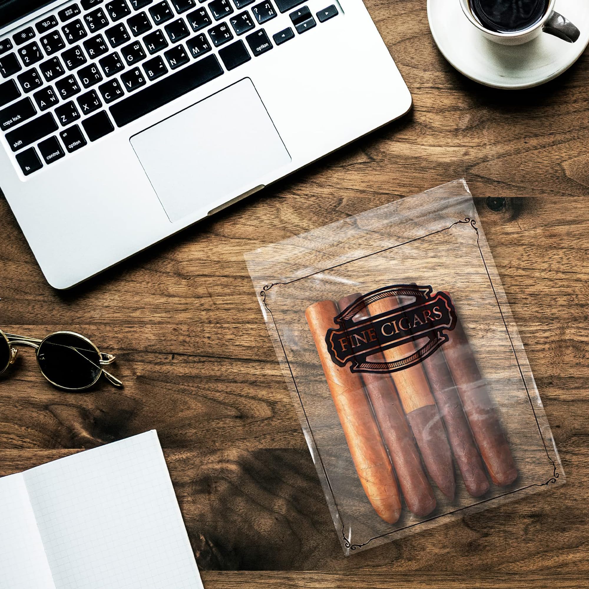 1000 Pack 8x10 Inch Clear Plastic Cigar Bags - 2 Mil Thick Reclosable Zipper Bags for Cigar Storage | Tamper-Proof, Airtight Protection | Perfect for Humidors, Travel & Gift Packaging