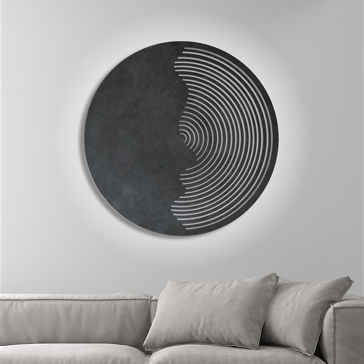 Handcrafted Stainless Steel Etched Iron Sculpture - Modern Home & Office Decor, Unique Wall Art for Living Room, Bedroom, or Gift