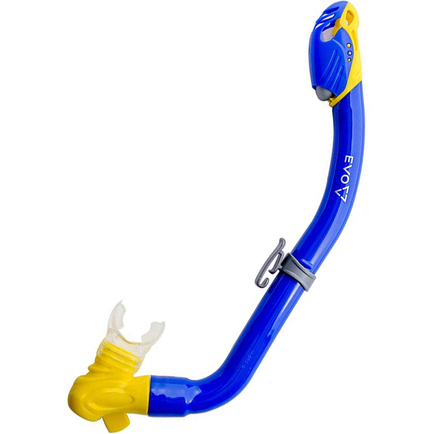 EVO One Dry Snorkel for Kids - Comfortable Snorkeling Gear with Splash Guard & Lower Purge Valve - Best Swimming Accessories for Children - Perfect for Pool, Beach & Ocean Adventures