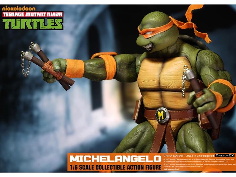 DreamEX 1/6 Scale Teenage Mutant Ninja Turtles Michelangelo Action Figure - Collectible TMNT Toy for Fans & Display