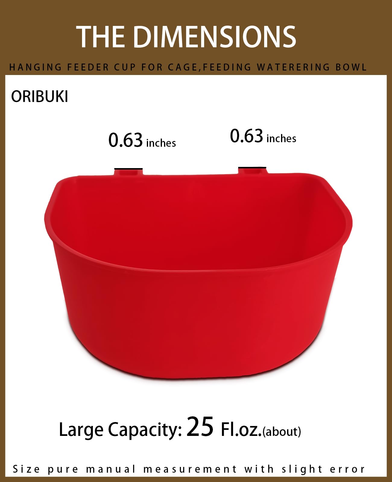 5 Pack Hanging Wire Cage Cups - 25oz Chicken Feeder & Water Bowl for Birds, Rabbits, Cats, Puppies - Durable Travel Carrier Food Dispenser, Treats Box & Seed Drinking Coop Cup - Perfect for Pet Cages, Bird Baths & Small Animal Care