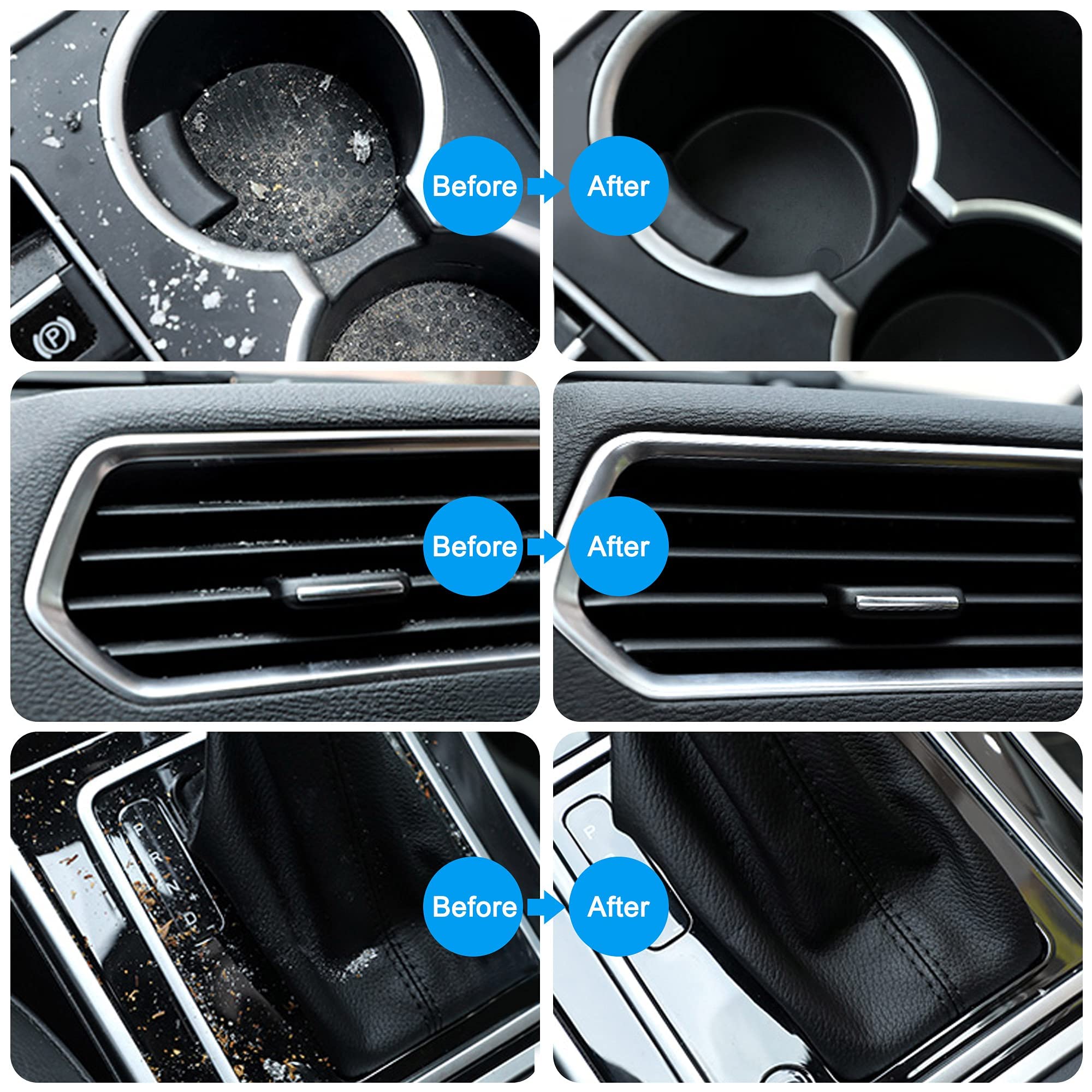 FiveJoy Reusable Universal Cleaning Gel for Car Detailing - Auto Interior Dust Cleaner Putty for Keyboard, Air Vents, Laptop & Electronics | Perfect for Car Detailing, Home Office Cleaning & Computer Maintenance