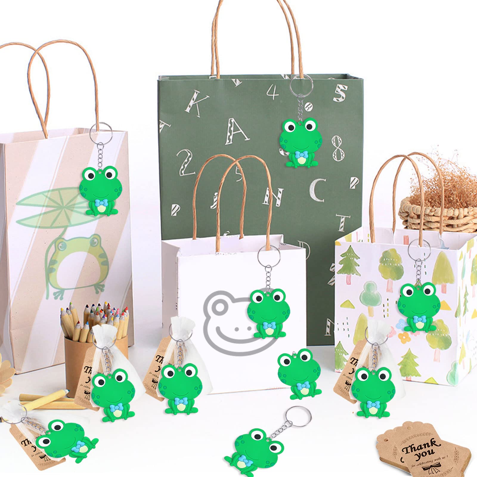 24 Pack Green Frog Party Decorations - CiciBear Frog Prince Themed Party Supplies for Baby Showers, Kids Birthdays & School Events | Perfect for 80s Theme Parties & Animal-Themed Celebrations