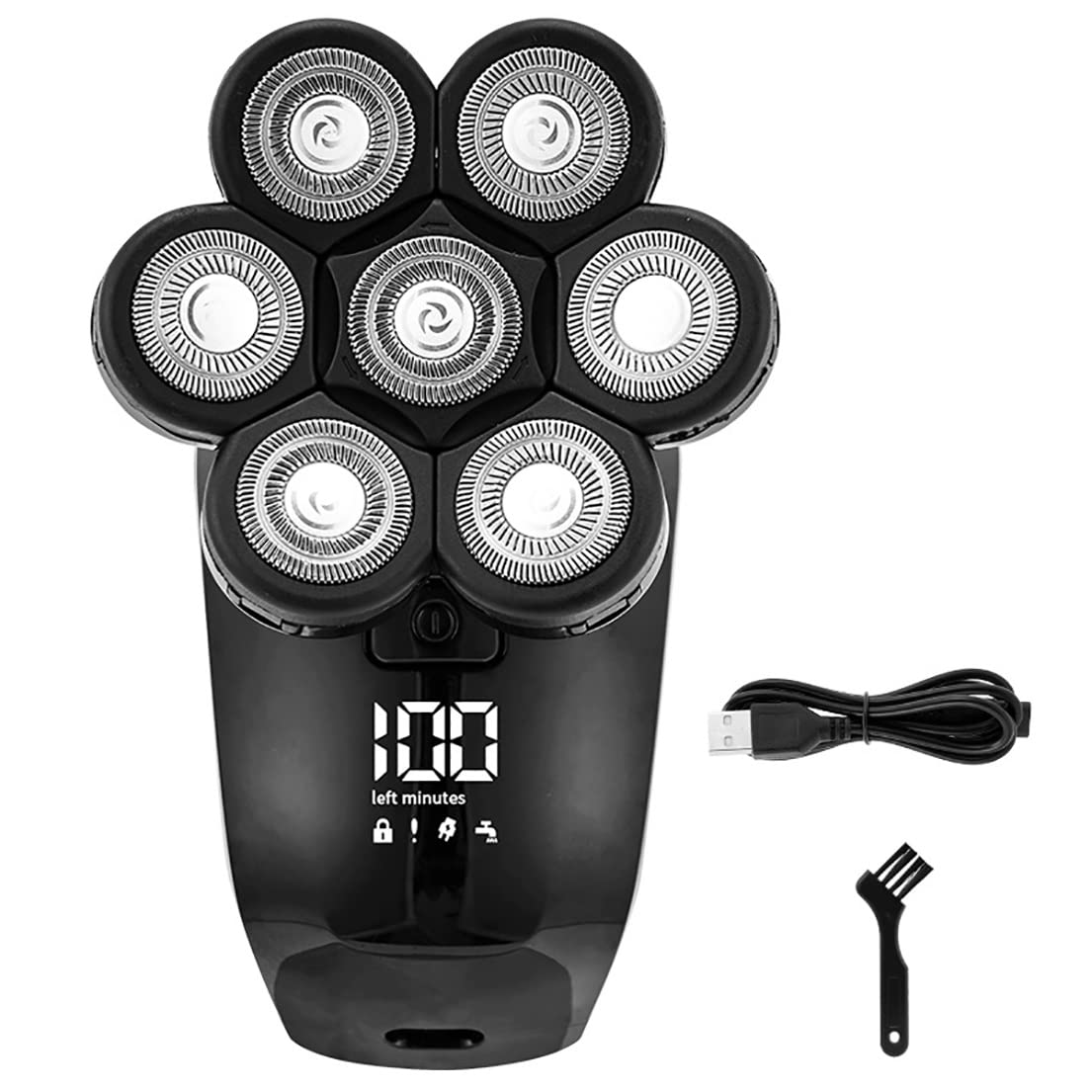 7D Floating Head Electric Razor for Men - Waterproof USB Rechargeable Shaver with 7 Independent Cutters | Perfect for Travel, Gym & Daily Grooming Routine