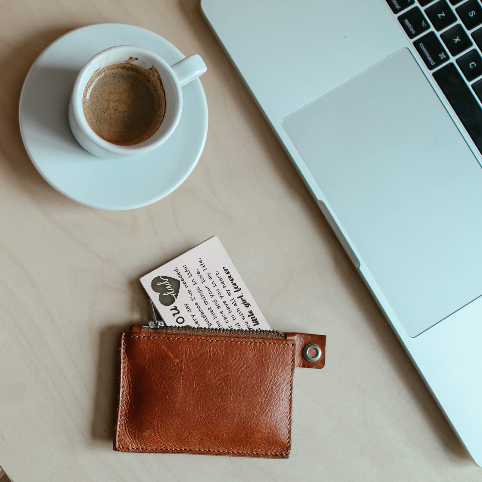 YODOCAMP Engraved Thank You Dad Wallet Card Inserts - Personalized Father's Day, Birthday, Christmas, Valentine's Day Gifts for Dad from Daughter - Perfect for Everyday Carry, Special Occasions & Heartfelt Surprises