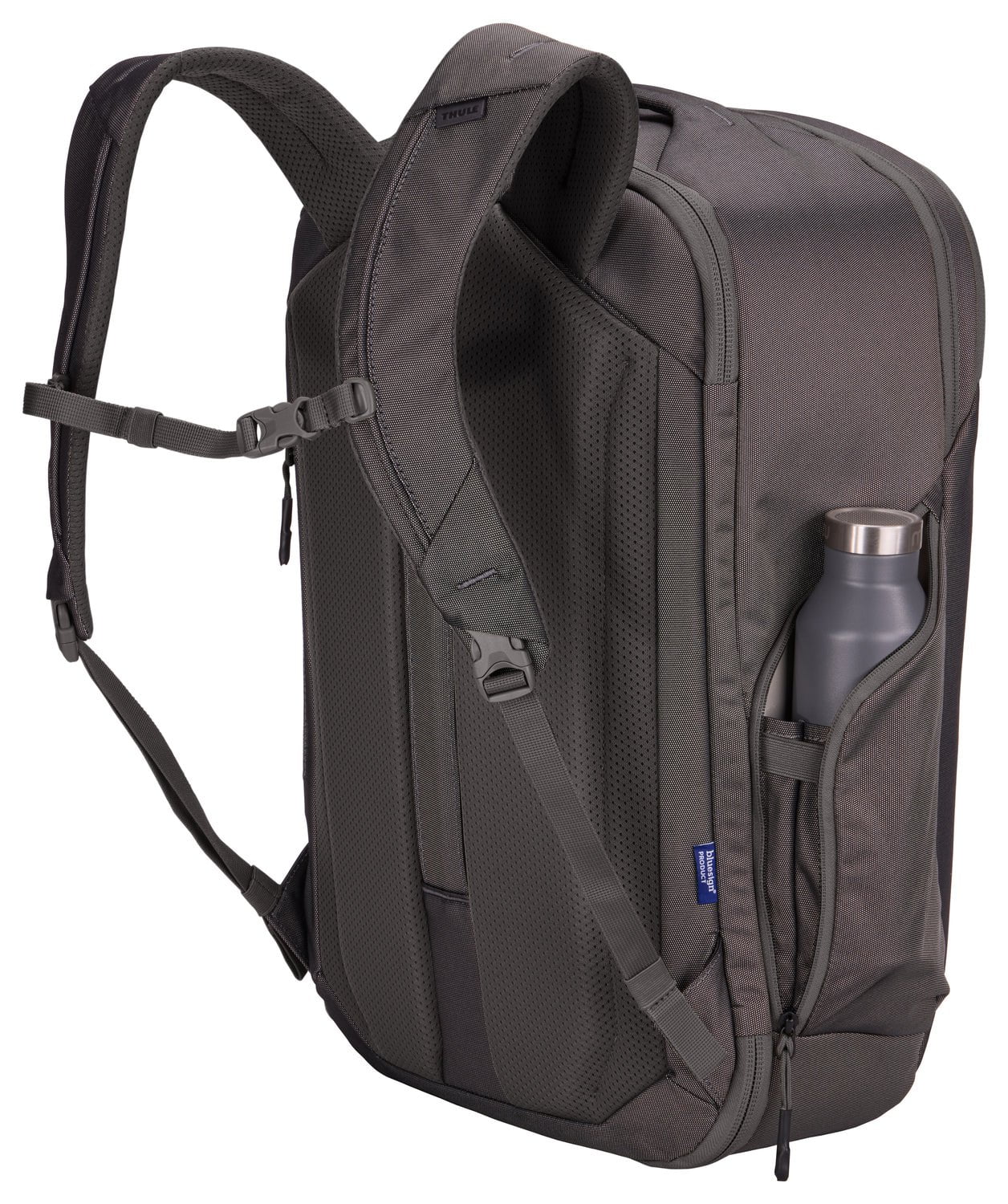 Thule Subterra 2 Convertible Carry On Bag 40L - Lightweight Expandable Luggage for Travel & Business - Vetiver Gray - Perfect for Airplane Cabin & Weekend Getaways