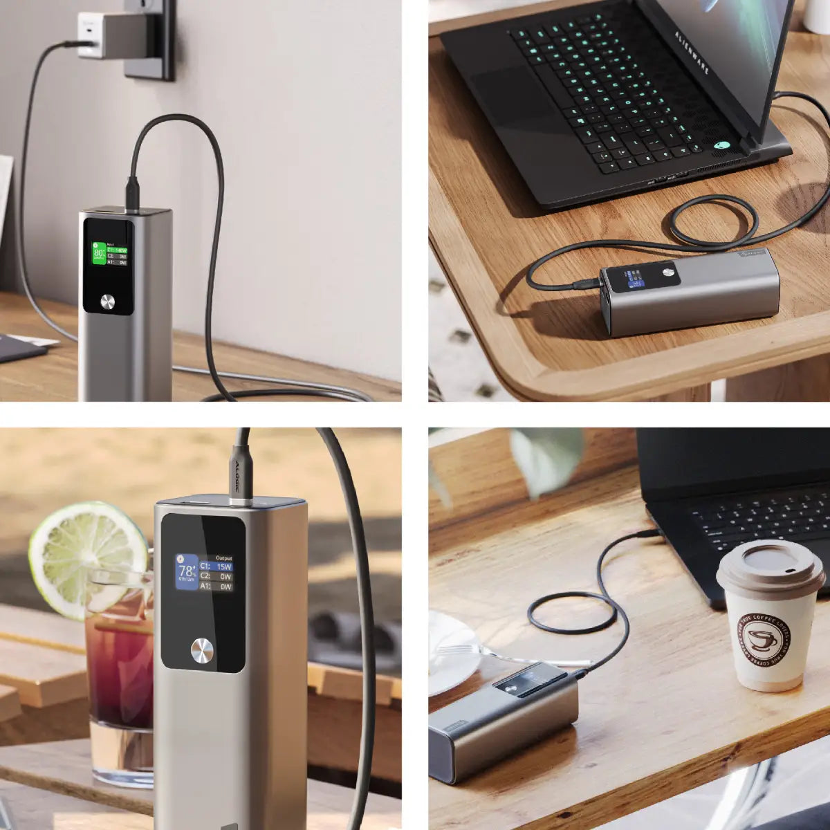 27,000mAh Power Bank with 140W USB-C Fast Charging - Portable Charger for Laptops, Phones & Tablets - Perfect for Travel, Camping & Emergency Power Backup
