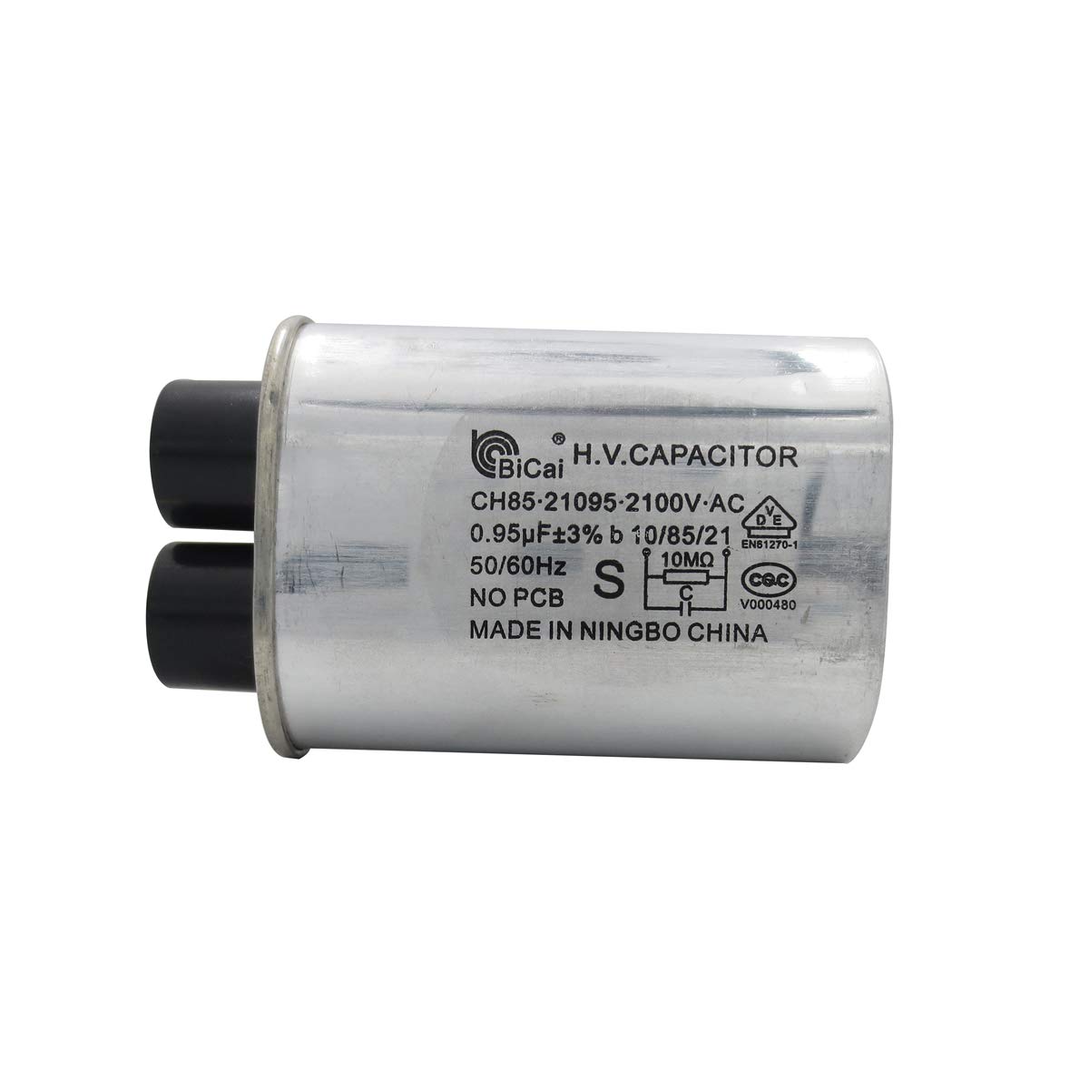 Meter Star 2100V 0.95uf Microwave Oven Capacitor Replacement - Universal Fit for 99% of Household Microwave Brands (1/4