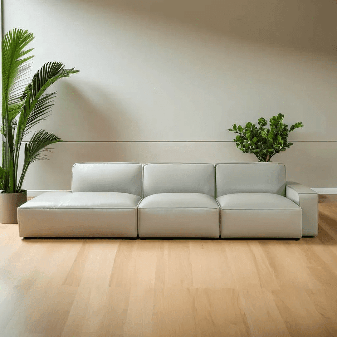 Premium Giacomo 4-Seater Extended Leather Sofa – Luxurious Comfort for Living Room, Lounge & Home Theater