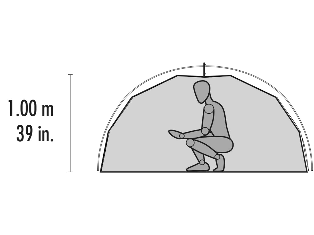 MSR Elixir 1-Person Backpacking Tent - Lightweight & Weatherproof for Hiking, Camping & Outdoor Adventures