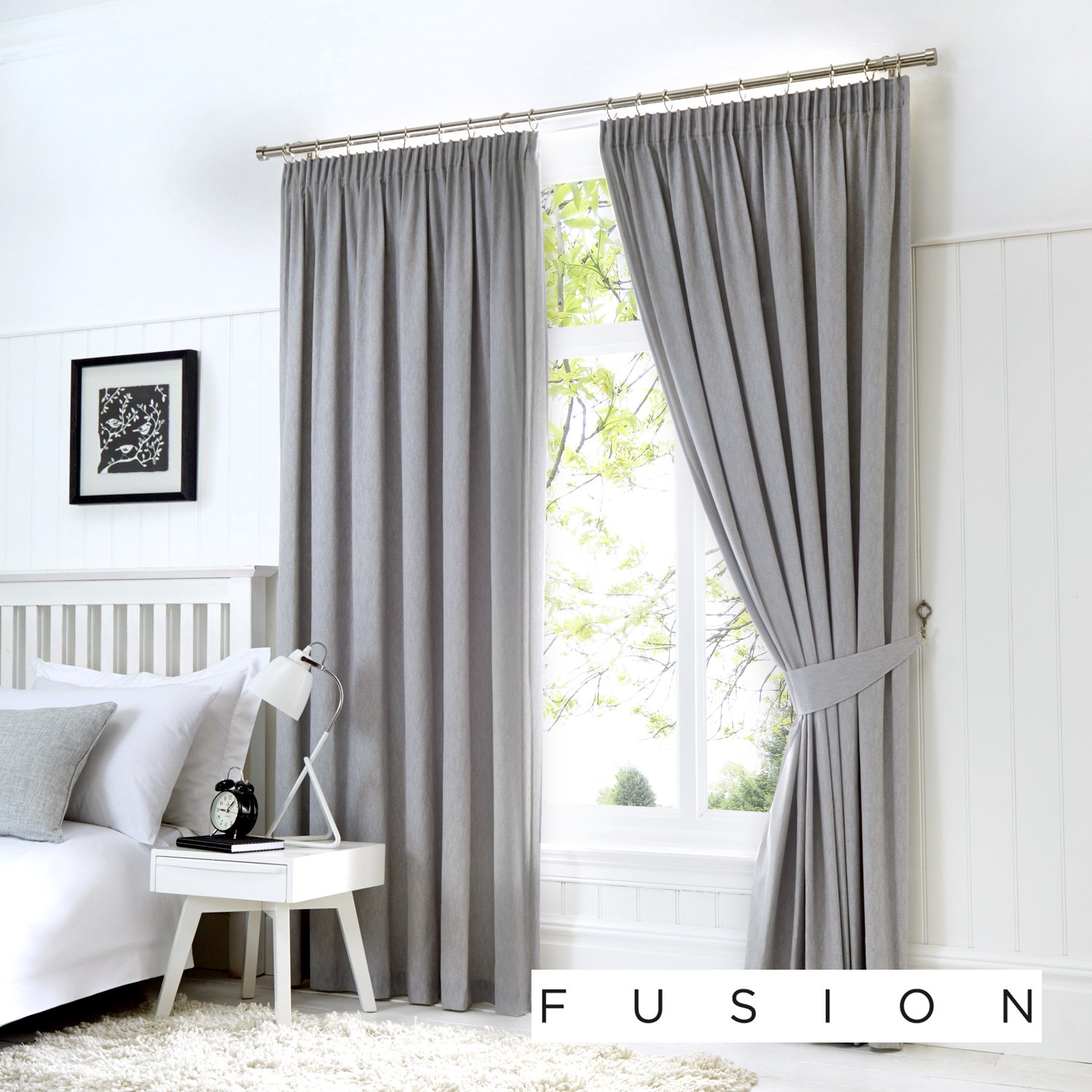 Elegant Silver Curtain Tiebacks for Dijon - Premium Window Drapery Holdbacks for Living Room, Bedroom & Home Decor