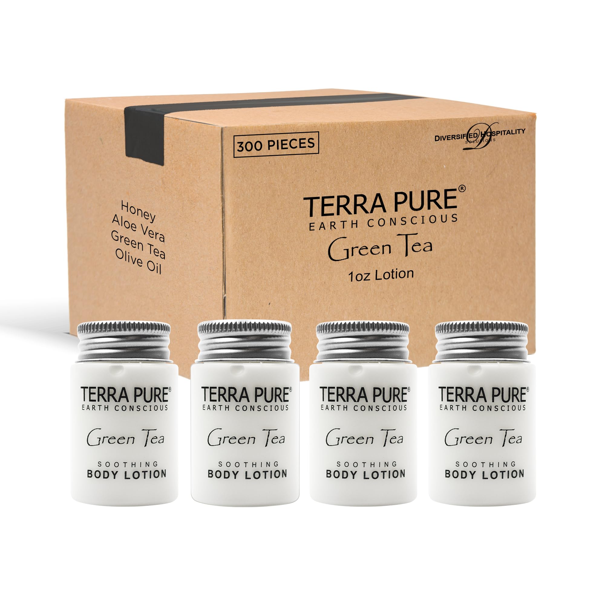 Terra Pure Moisturizing Body Lotion - Travel Size 1 oz (Pack of 300) - Hotel Amenities & Sample Sizes for Hospitality, Spas, Gyms, and Guest Welcome Kits
