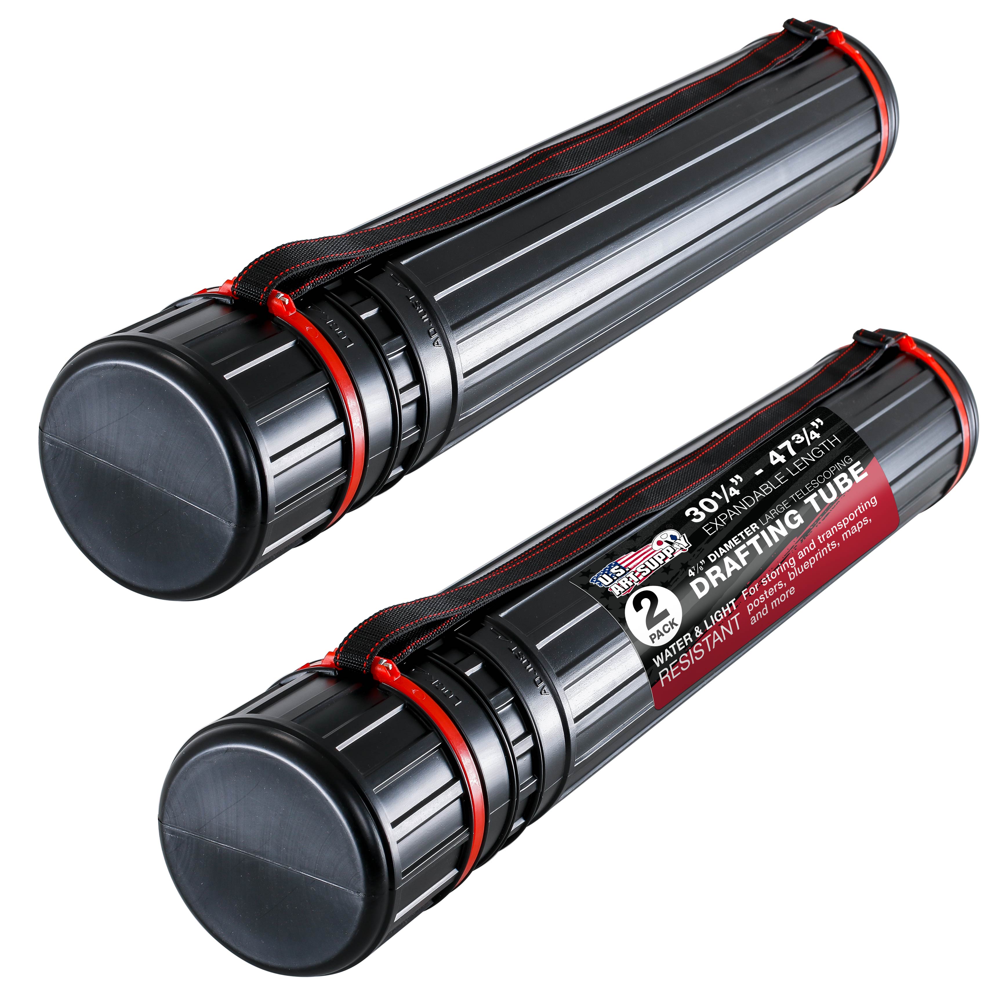 Heavy Duty Telescoping Drawing Tube (2-Pack) - 4 7/8