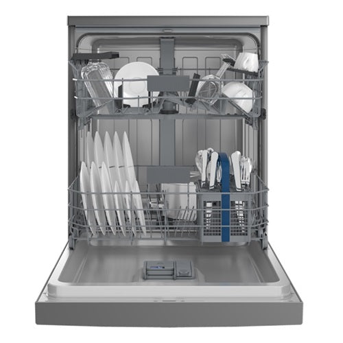Hitachi HDF F146VX 60CM Freestanding Dishwasher - 14 Place Settings, 3 Ticks Energy Rating, 2 Year Warranty - Perfect for Large Families and Entertaining Guests