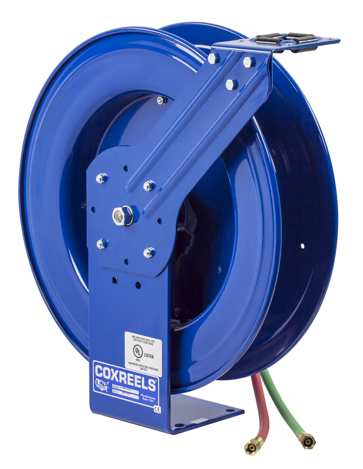 Dual Hose Spring Rewind Reel for Oxy-Acetylene - 1/4