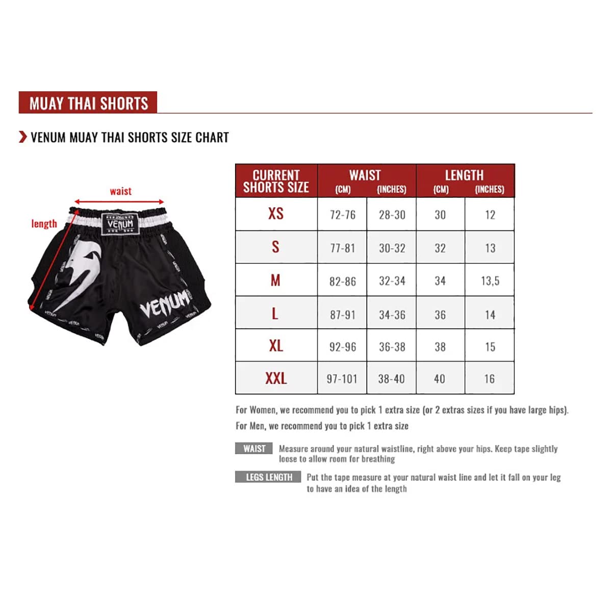 Venum Men's Classic Muay Thai Shorts - Black/Black | MMA, Kickboxing & Training Shorts for Combat Sports & Fitness Workouts