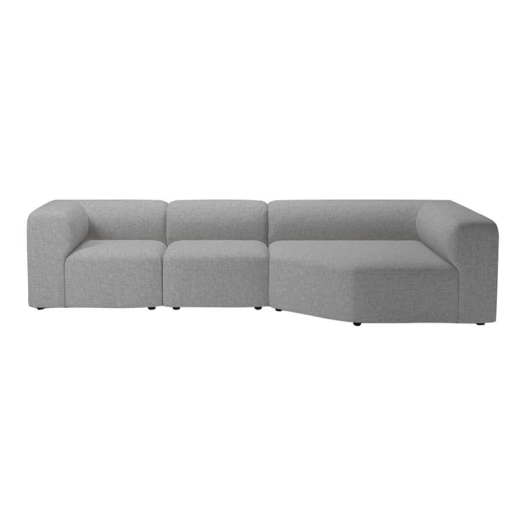 Angle 3-Seater Corner Sofa with Large Chaise - Modern L-Shaped Sectional Couch for Living Room, Lounge & Family Room