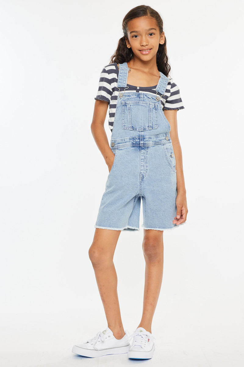 Daria Kids Denim Overalls Shorts - Adjustable Straps & Comfort Fit for Boys & Girls - Perfect for Playtime, Summer Outfits & Casual Wear