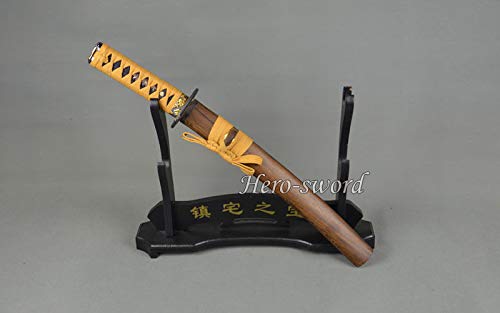 Handmade T1060 High Carbon Steel Japanese Tanto Sword with Dragon Tsuba - Full Tang, Razor Sharp Blade - Perfect for Martial Arts Training, Cosplay, and Collectors Display